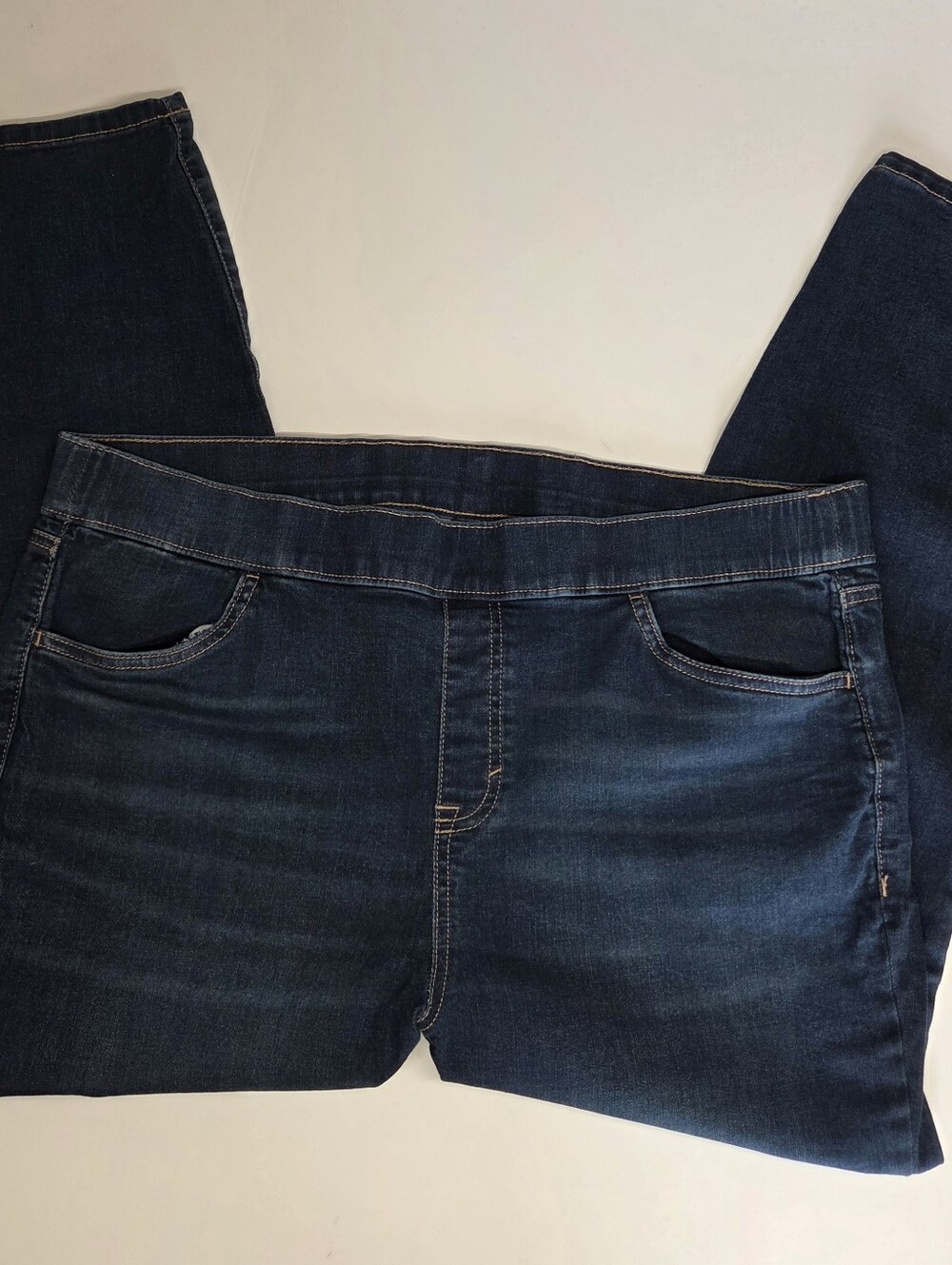 EVRI Indigo Blue Stretch Jeggings - Slim Waistband - Picture 11 of 13